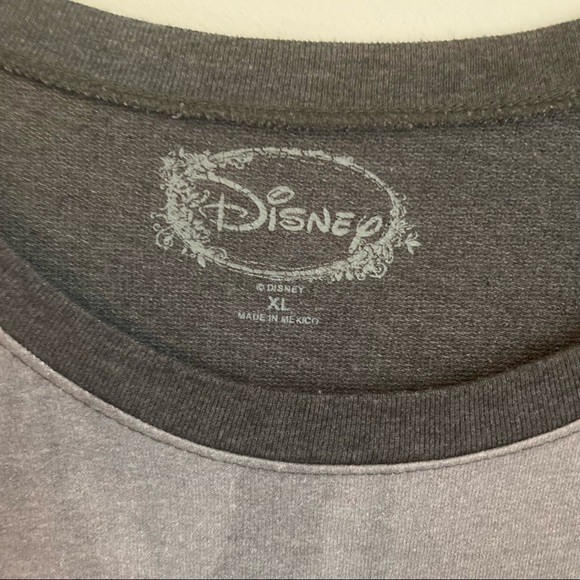 Disney Longsleeve Shirt The Little Mermaid Ariel Sketch Gray Pullover Top XL - Picture 4 of 5